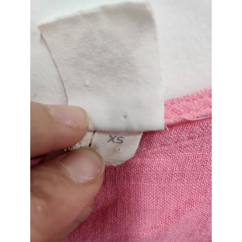 Anthropologie Lilka Womens Lora Blouse Size XS Pink Cropped Ruffle Tiered Sleeve - Picture 5 of 8